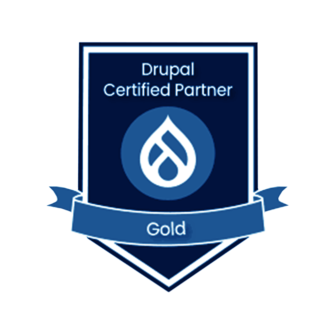Drupal Certified Gold Partner Badge