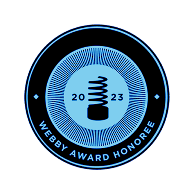 Webby Award 2023 Badge